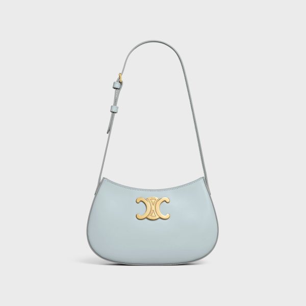 MEDIUM TILLY BAG IN SHINY CALFSKIN ICE BLUE