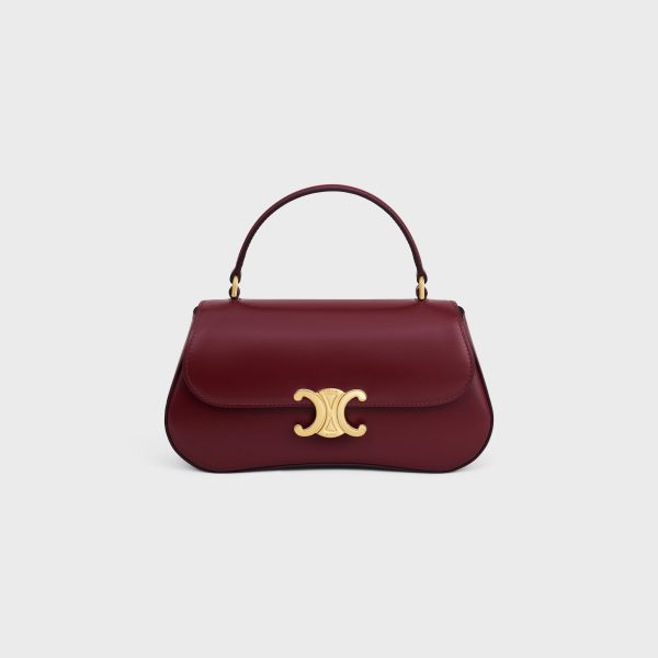 TEEN CELINE LOLA IN SHINY CALFSKIN LIGHT BURGUNDY