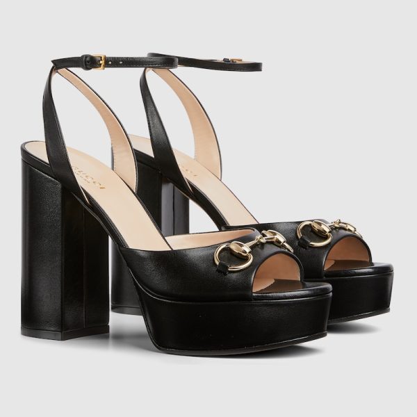 Womens Horsebit platform sandal