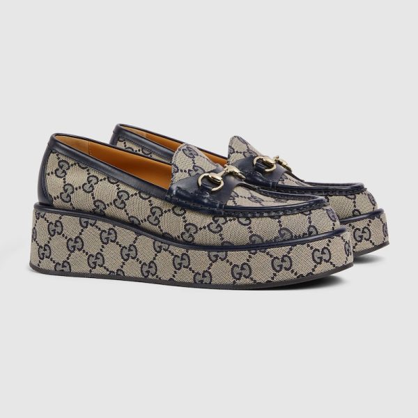 Womens Horsebit wedge loafer