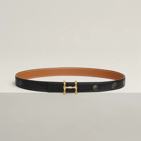 H Torsade belt buckle & Herm??s sur Mer reversible leather strap 24 mm