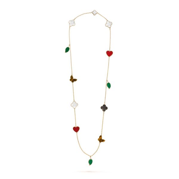 Lucky Alhambra long necklace, 12 motifs