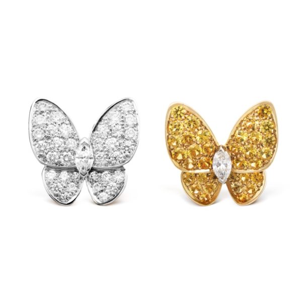 Two Butterfly earrings