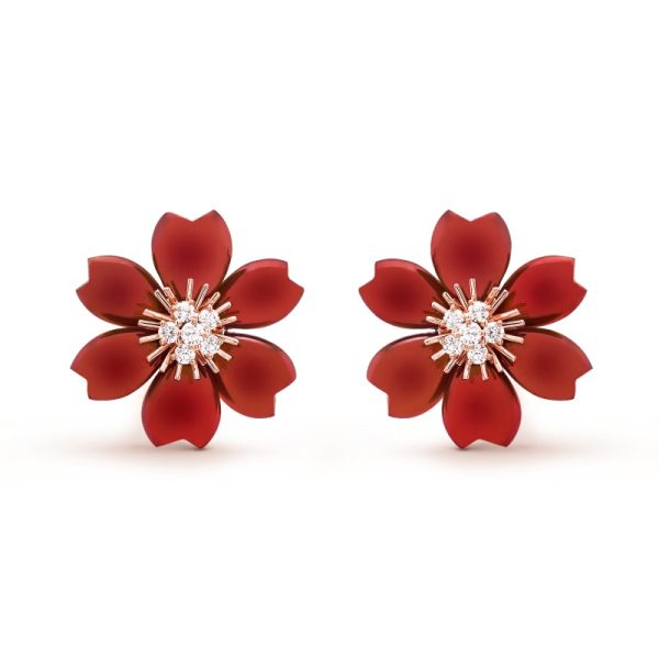 Rose de No?l earrings, small model