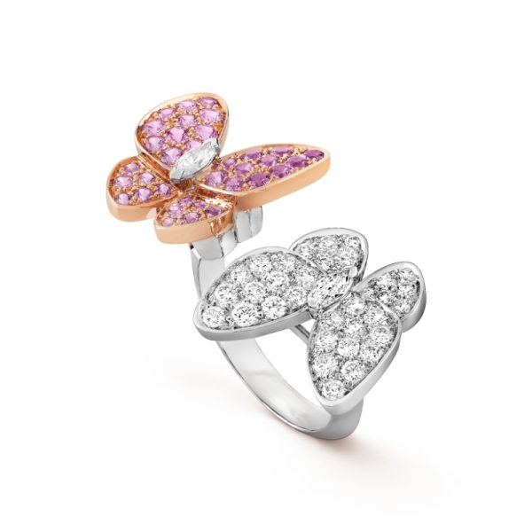 Two Butterfly Between the Finger ring