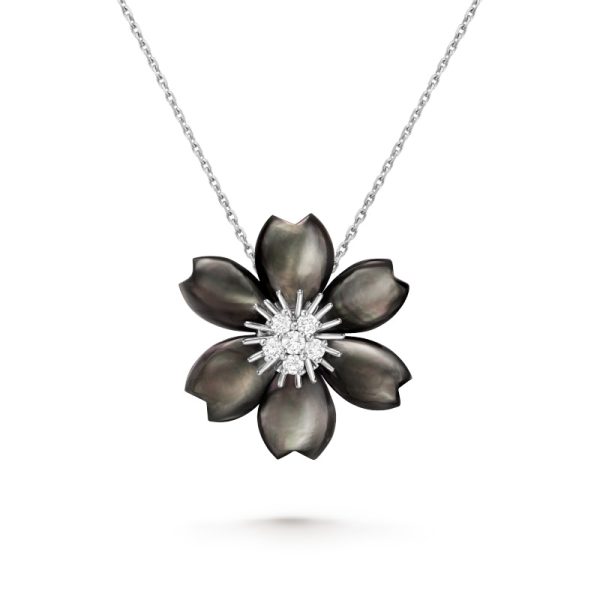 Rose de No?l clip pendant, small model