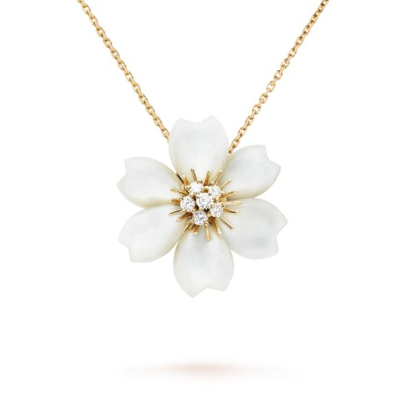 Rose de No?l clip pendant, small model