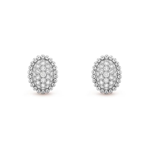 Perlée diamonds pavé earrings