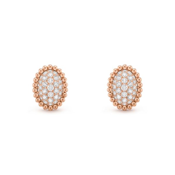 Perlée diamonds pavé earrings