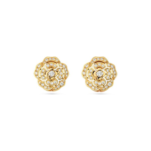 Bouton de Camélia earrings