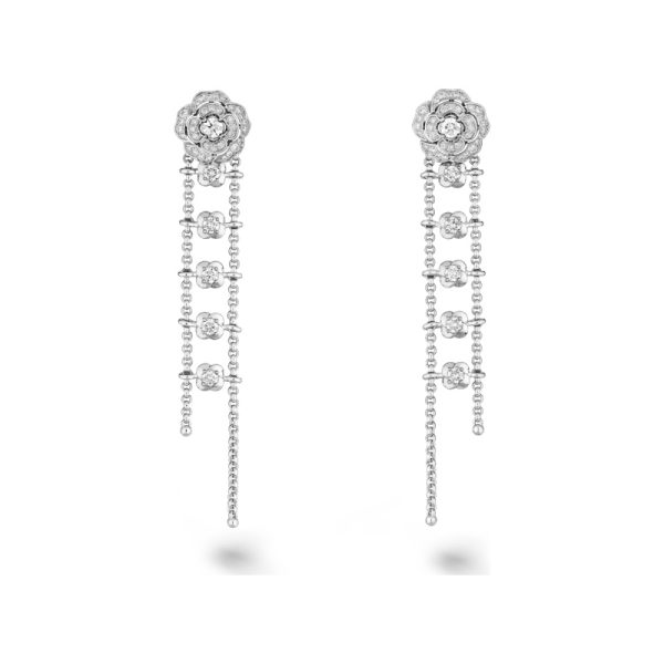 Bouton de Camélia transformable earrings