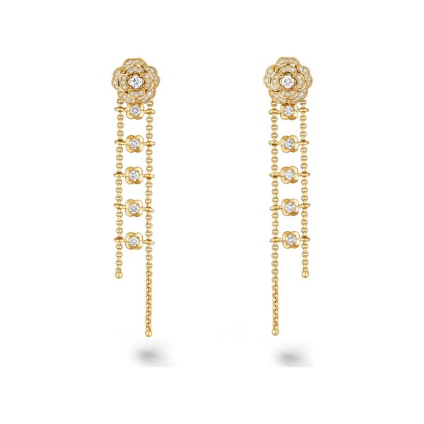 Bouton de Camélia transformable earrings