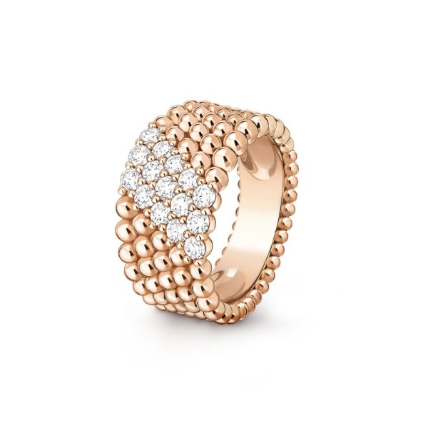 Perlee diamonds ring, 5 rows