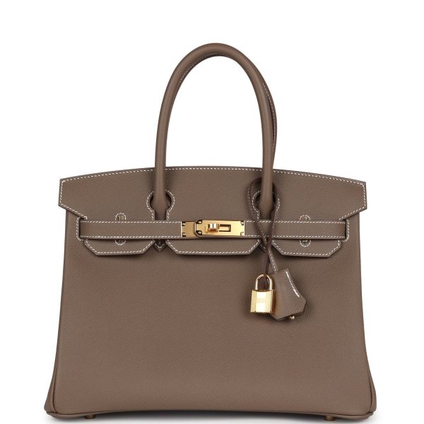 Hermes Birkin 30 Etoupe Epsom Gold Hardware