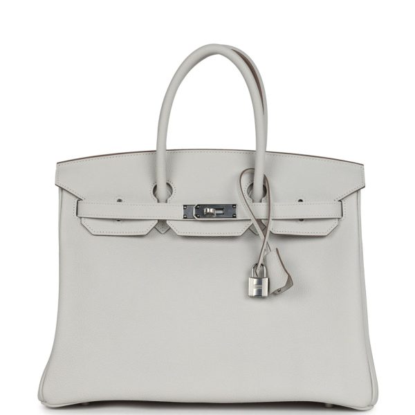 Hermes Birkin 35 Gris Pale Togo Palladium Hardware