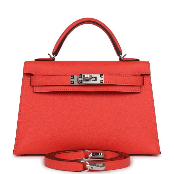 Hermes Kelly Sellier 20 Red Field Epsom Palladium Hardware