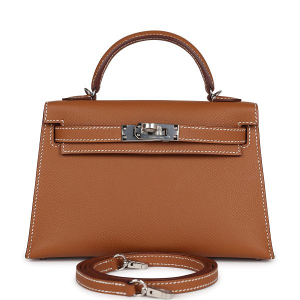 Hermes Kelly Sellier 20 Gold Epsom Palladium Hardware