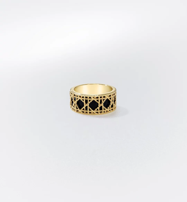 My Dior Ring Yellow Gold and Black Lacquer