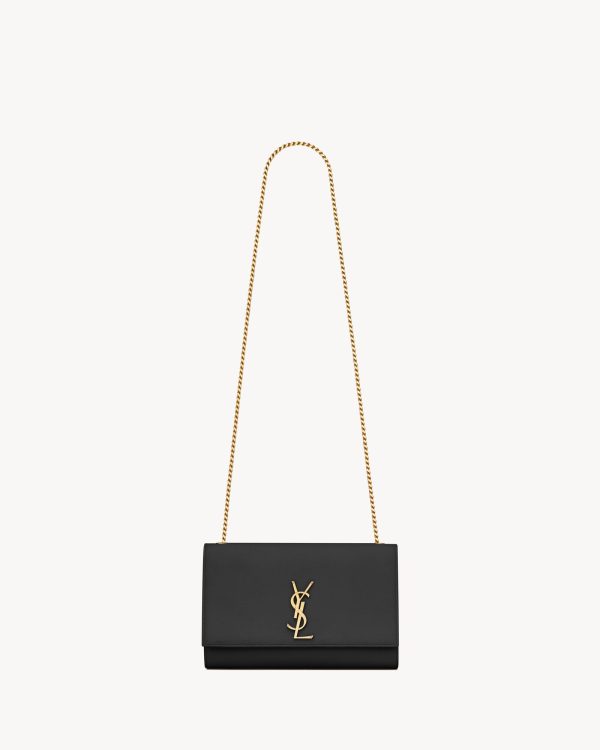 YSL Kate Medium in Grain De Poudre Embossed Leather