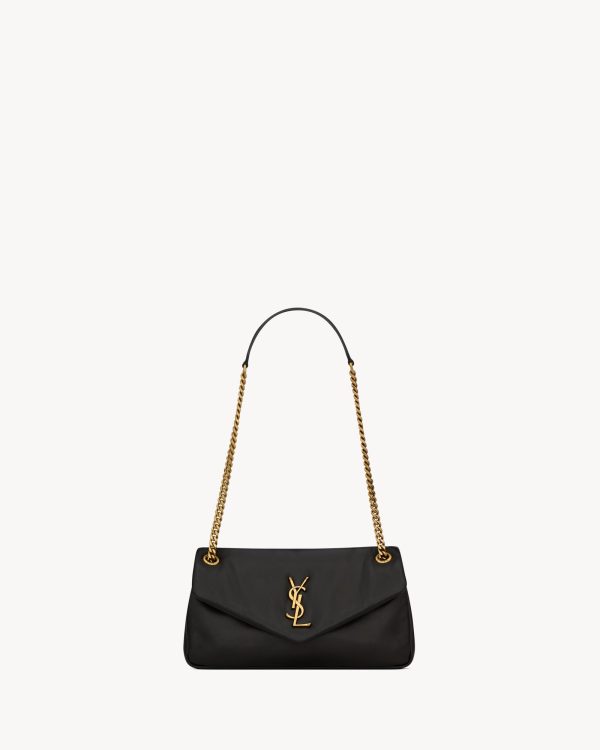 YSL CALYPSO Small in Plunged Lambskin
