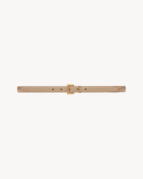cassandre thin belt with square buckle in box saint laurent leather