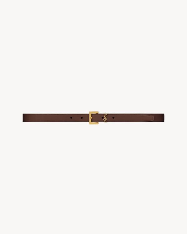 cassandre thin belt in smooth leather