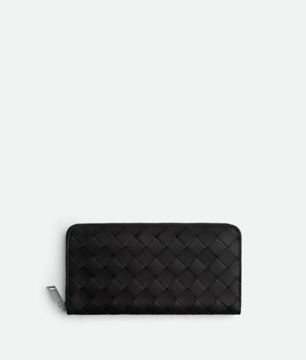 Intrecciato Zip Around Wallet