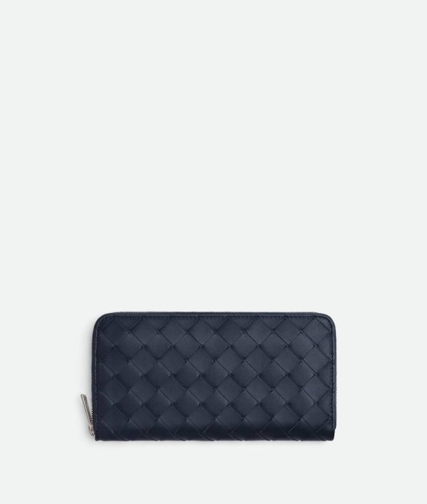 Intrecciato Zip Around Wallet