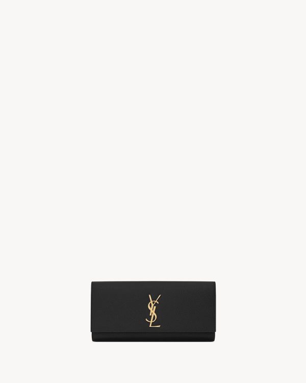 YSL Kate Clutch In Grain De Poudre Embossed Leather