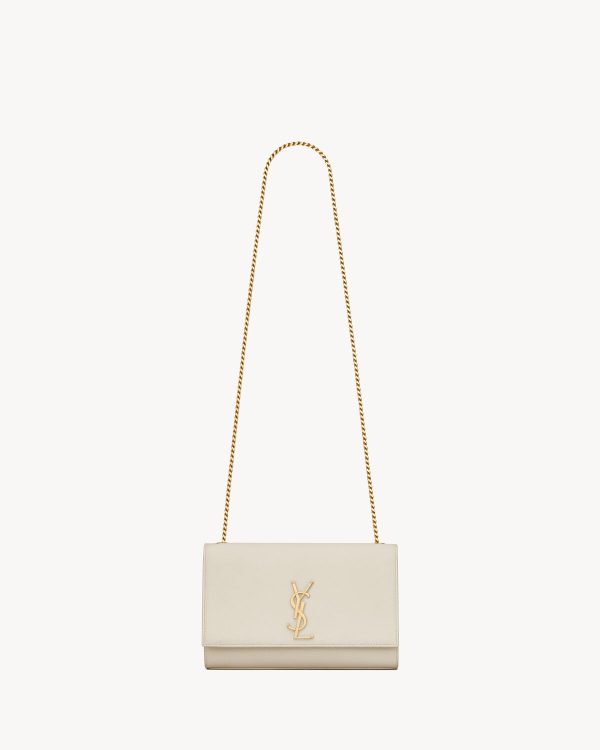 YSL Kate Medium in Grain De Poudre Embossed Leather