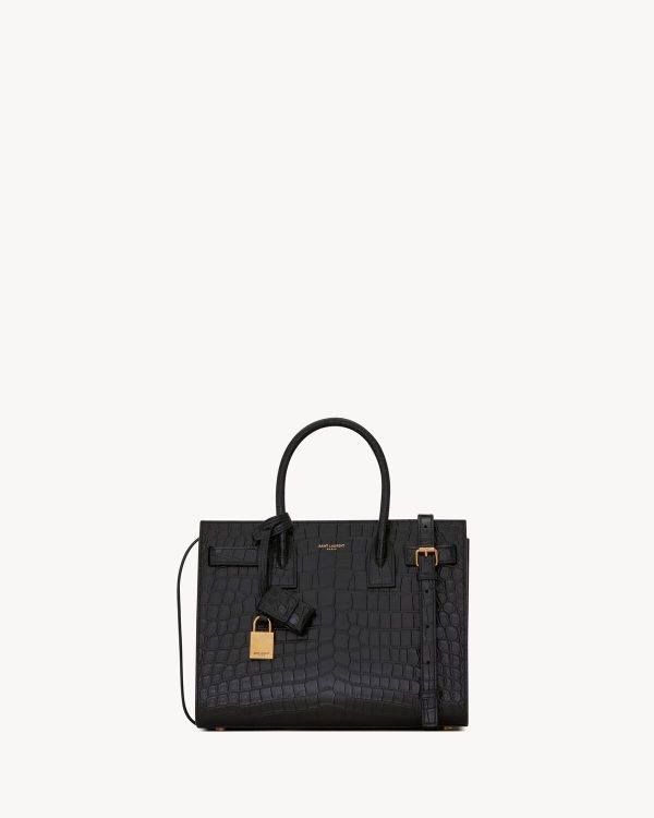 YSL Sac De Jour In Crocodile Embossed Leather – Baby