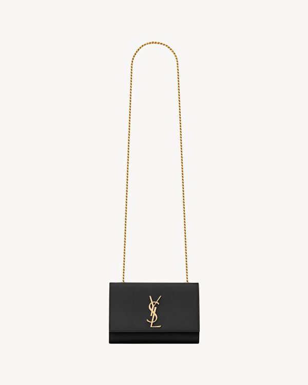 YSL Kate Small in Grain De Poudre Embossed Leather