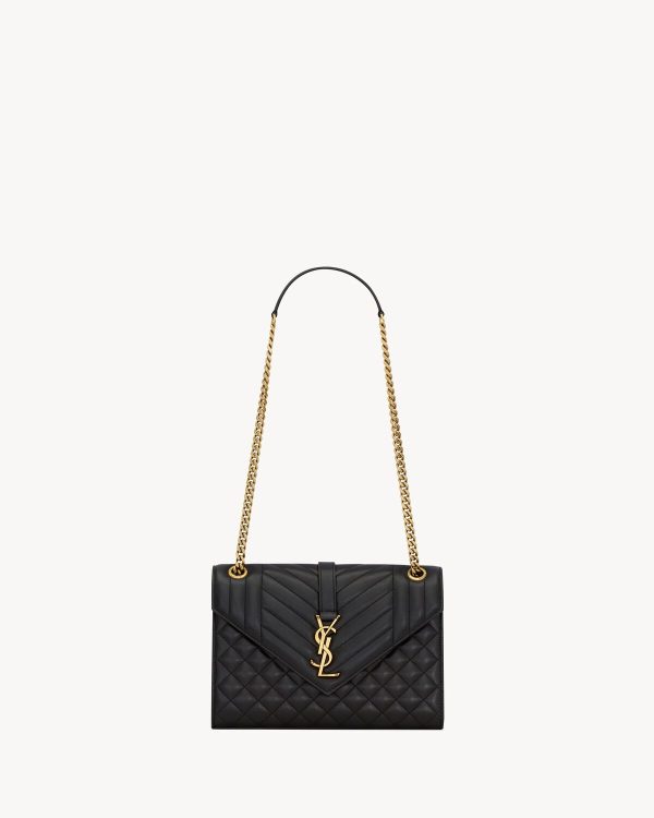 YSL ENVELOPE Medium in MATELASSé Lambskin
