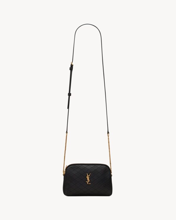 YSL Gaby Zipped Pouch in Quilted Lambskin