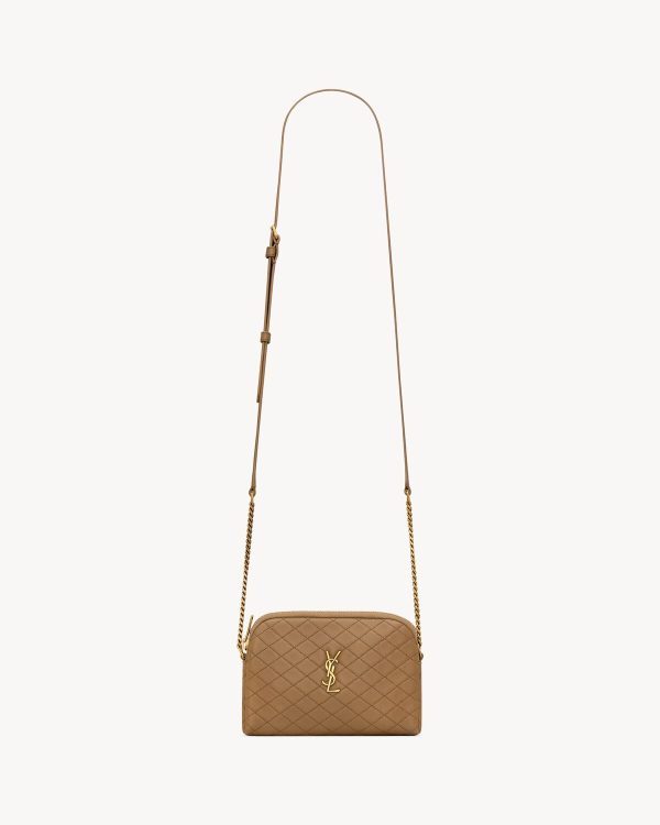 YSL Gaby Zipped Pouch in Quilted Lambskin