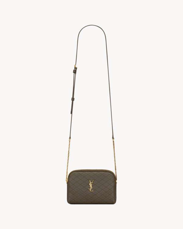 YSL Gaby Zipped Pouch in Quilted Lambskin