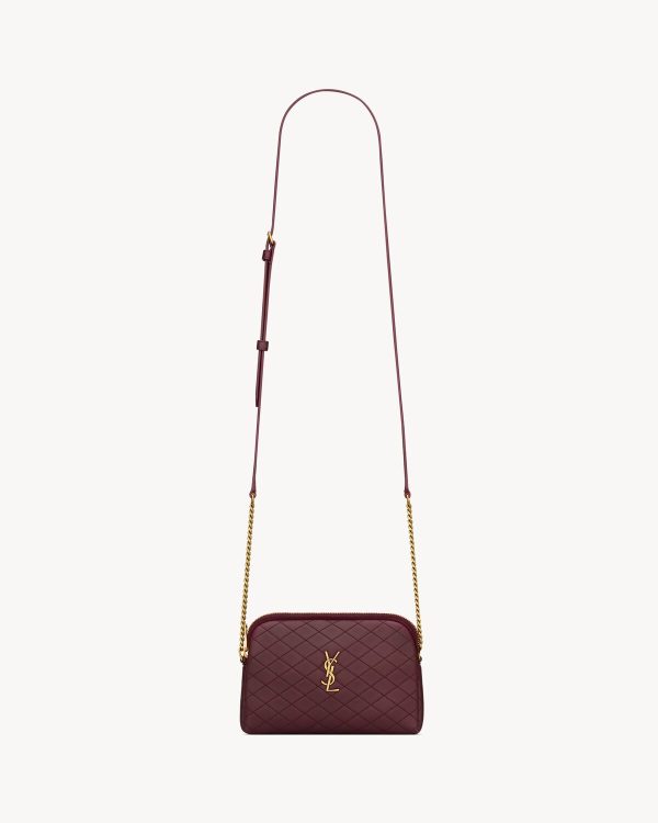 YSL Gaby Zipped Pouch in Quilted Lambskin