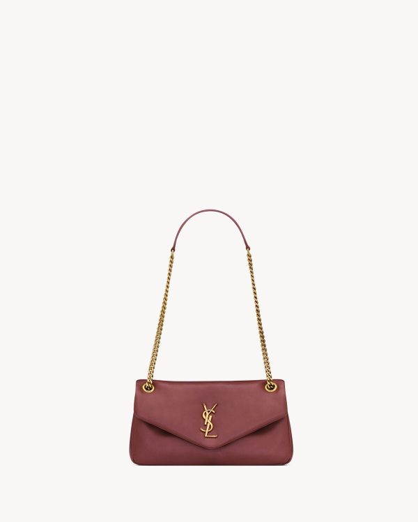 YSL CALYPSO Small in Plunged Lambskin