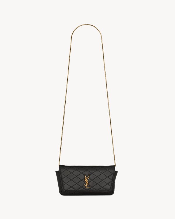 YSL Gaby Chain Phone Holder in Lambskin
