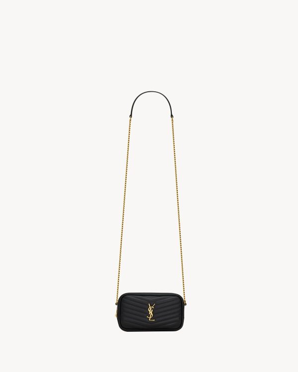 YSL Mini Lou In Quilted Leather