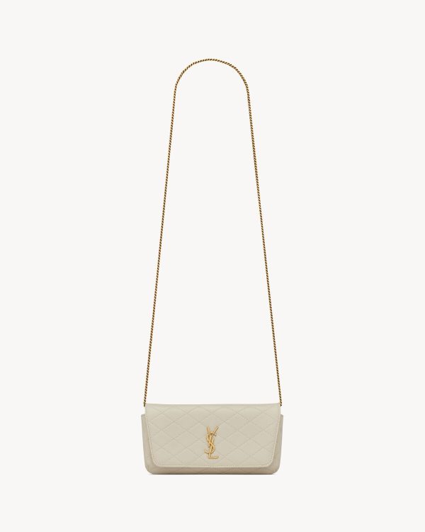 YSL Gaby Chain Phone Holder in Lambskin