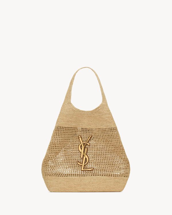 YSL Icare In Raffia