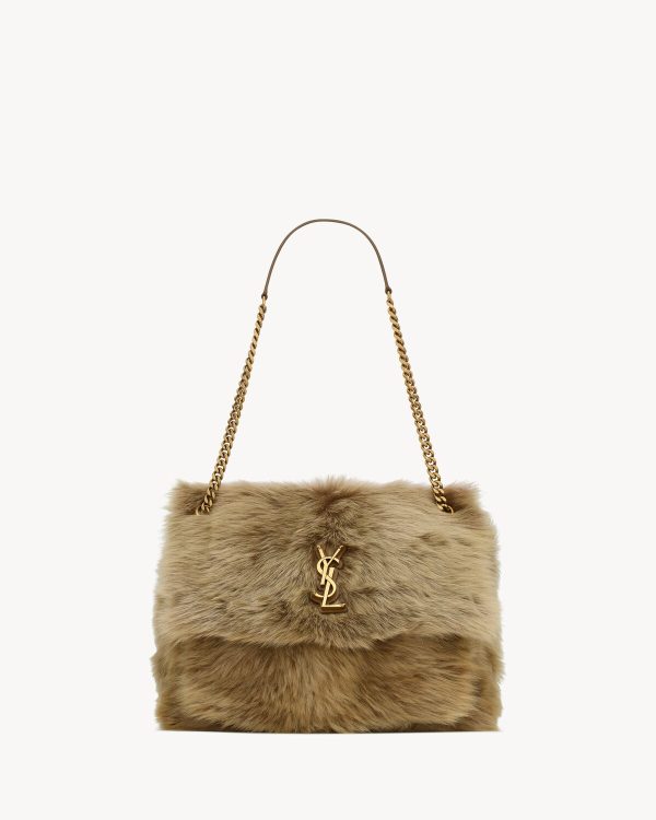 YSL Niki Large in Shearling