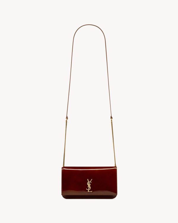 YSL Cassandre Phone Case in Patent Leather