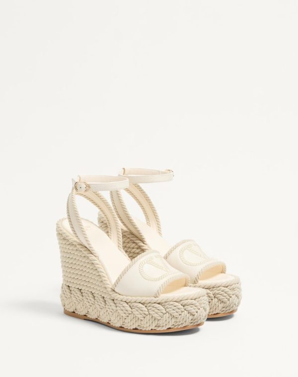 VLOGO TORCHON WEDGE SANDAL IN NAPPA 130MM