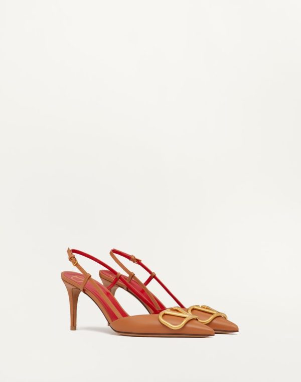 VLogo Signature Calfskin Slingback Pump 80mm / 3.15 in.