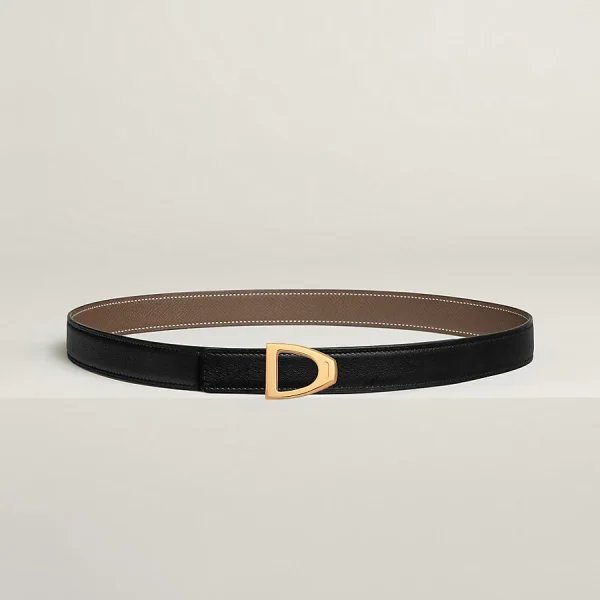 Cavaliere belt buckle & Reversible leather strap 24 mm