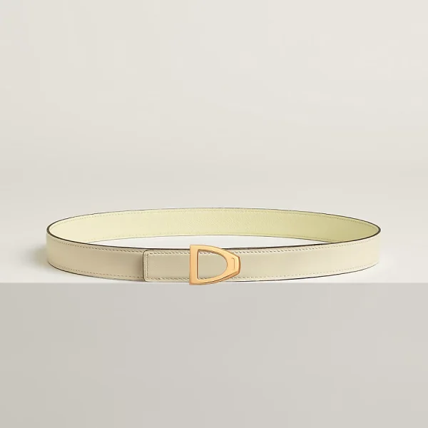 Cavaliere belt buckle & Reversible leather strap 24 mm