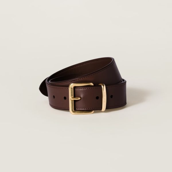 Leather belt
