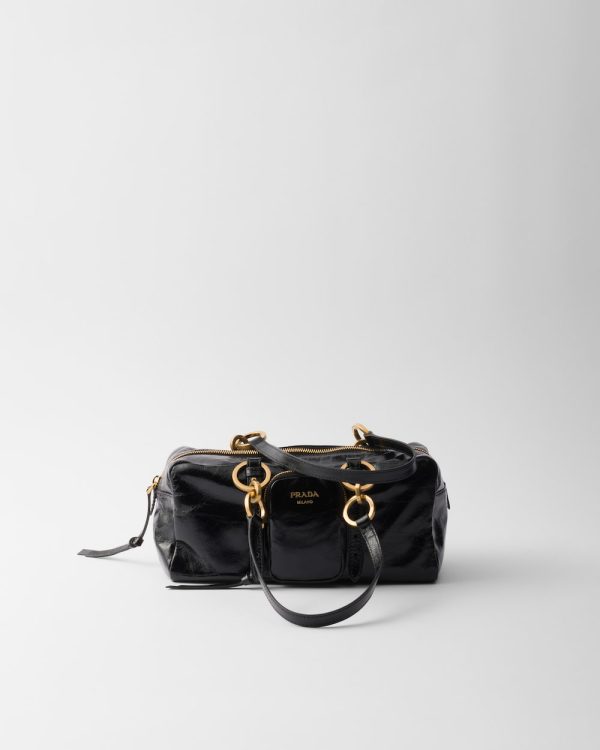 Prada Dangle Medium Leather Top-Handle Bag